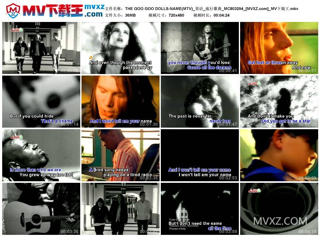 THE GOO GOO DOLLS-NAME(MTV)_英语_流行歌曲_MC803294